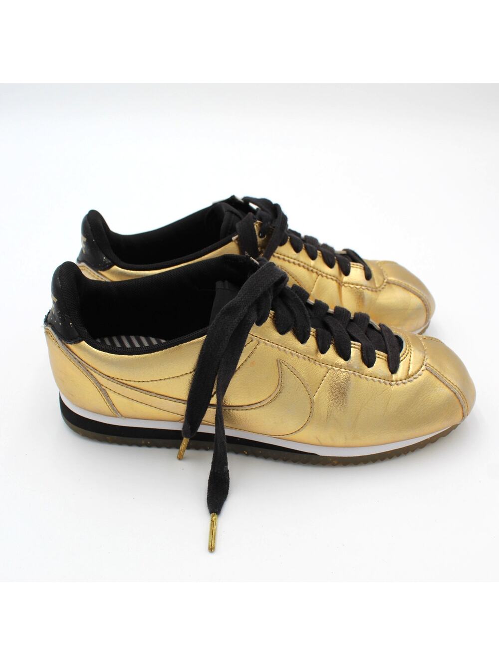 Nike Cortez XLV Limited Edition Womens 7.5 Gold Metallic Sneakers Casual Summer